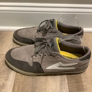 LAKAI Men's Gray Suede Carroll 5 Shoes Size 12